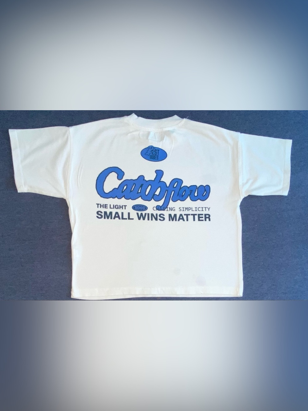 Boys White 'Small Wins Matter' Graphic Tee - Picture 5 of 7